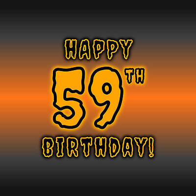 [ Thumbnail: 59th Halloween Birthday - Spooky, Eerie, Black And Orange Text - Birthday On October 31 Tote Bag ]