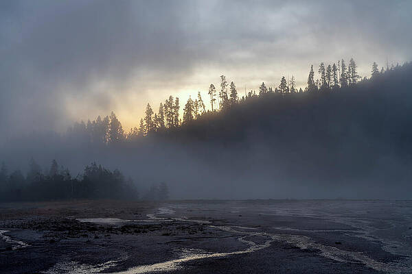 Wall Art - Photograph - Moody Yellowstone - 17726 by Wall Art Of Texas