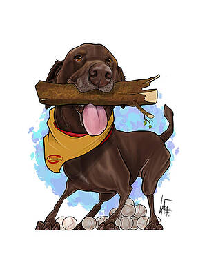 6235 Lindeman by Canine Caricatures By John LaFree 6235 Lindeman by Canine Caricatures By John LaFree
