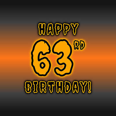 [ Thumbnail: 63rd Halloween Birthday - Spooky, Eerie, Black And Orange Text - Birthday On October 31 Throw Pillow ]