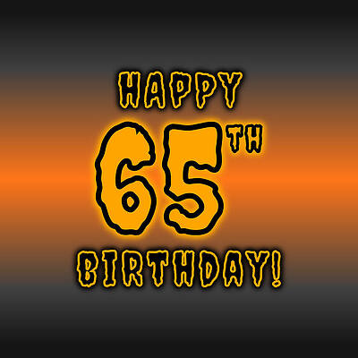 [ Thumbnail: 65th Halloween Birthday - Spooky, Eerie, Black And Orange Text - Birthday On October 31 Fleece Blanket ]