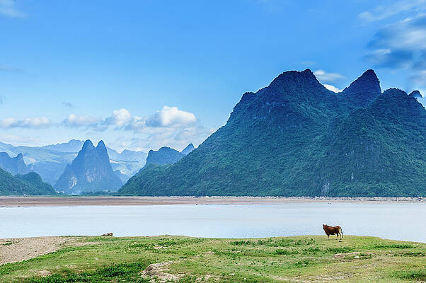 Mountain and river scenery by Carl Ning Mountain and river scenery by Carl Ning
