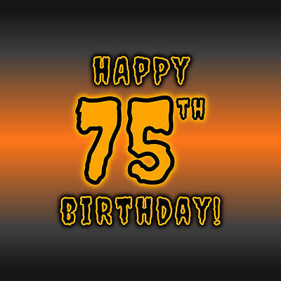[ Thumbnail: 75th Halloween Birthday - Spooky, Eerie, Black And Orange Text - Birthday On October 31 Tote Bag ]