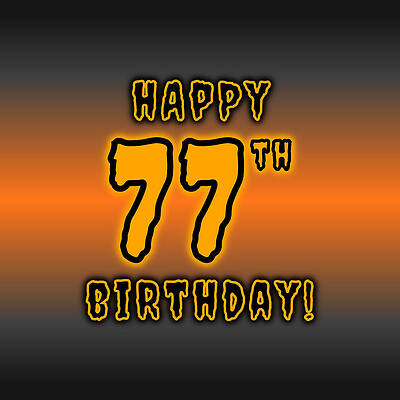 [ Thumbnail: 77th Halloween Birthday - Spooky, Eerie, Black And Orange Text - Birthday On October 31 Tote Bag ]