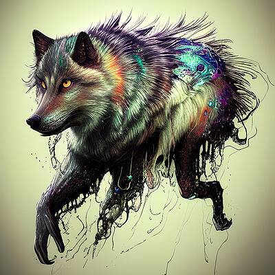 Alpha Wolf Digital Art for Sale - Pixels
