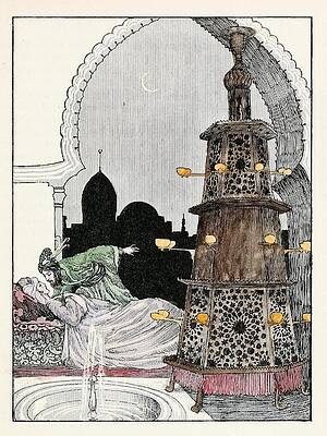 Wall Art - Drawing - Fortyfour Turkish fairy tales Pl   art by Willy Pogany Hungarian