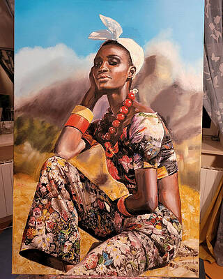 African fashionista  by Sergey Glushko
