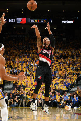Wall Art - Photograph - Damian Lillard #9 by Garrett Ellwood