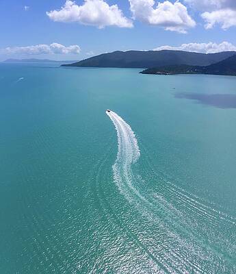 Wall Art - Photograph - A boat heading to Whitsundays Islands by Andre Petrov