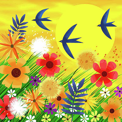 Wall Art - Mixed Media - A Burst of Colour by Andrew Hitchen