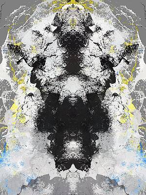 Wall Art - Painting - A Colorful Rorschach Test Style Fine Art Print.  Emotional Abstract  by Bob Orsillo