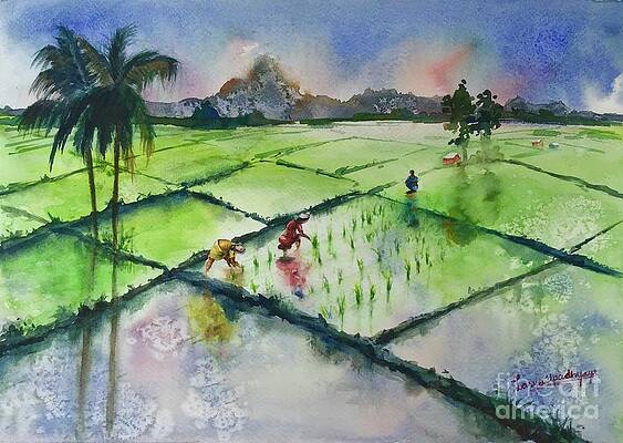 Indian Farming Paintings | Fine Art America