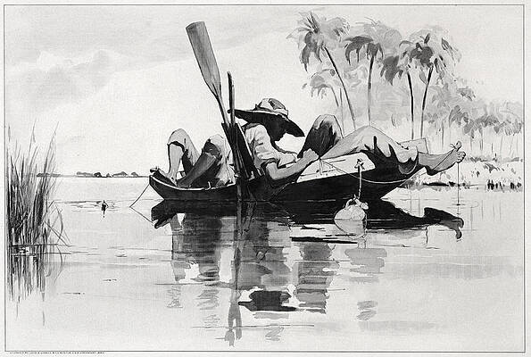 A Fishing Party Print by Winslow Homer