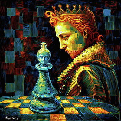 Chess King and Queen 20140918brunaille by Wingsdomain Art and Photography