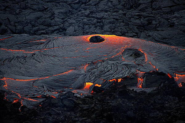 A heated pool in Iceland Print by Christopher Mathews