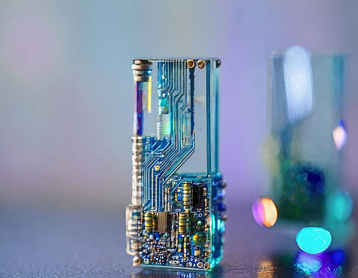Wall Art - Digital Art - A Model Device by Eris And AI