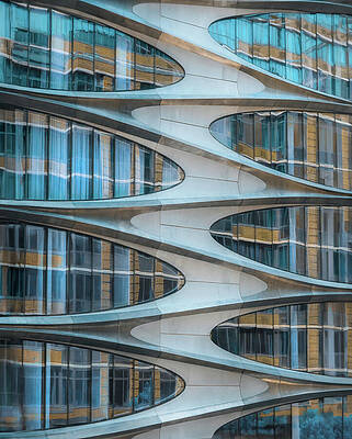 Wall Art - Photograph - A NYC Reflection and Pattern by Sylvia Goldkranz