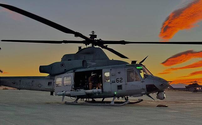 Wall Art - Photograph - A U.S. Marine Corps UH-1Y Venom by Lawrence Christopher