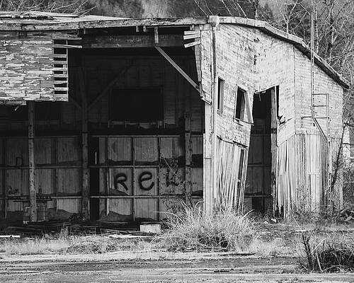 Abandoned Building in Black and White by Catherine Avilez Abandoned Building in Black and White by Catherine Avilez