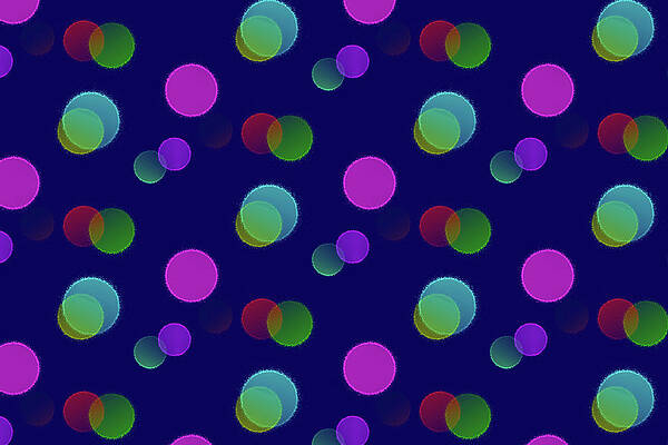 Wall Art - Digital Art - Abstract Color Burst Paint Bubbles  by Shelli Fitzpatrick
