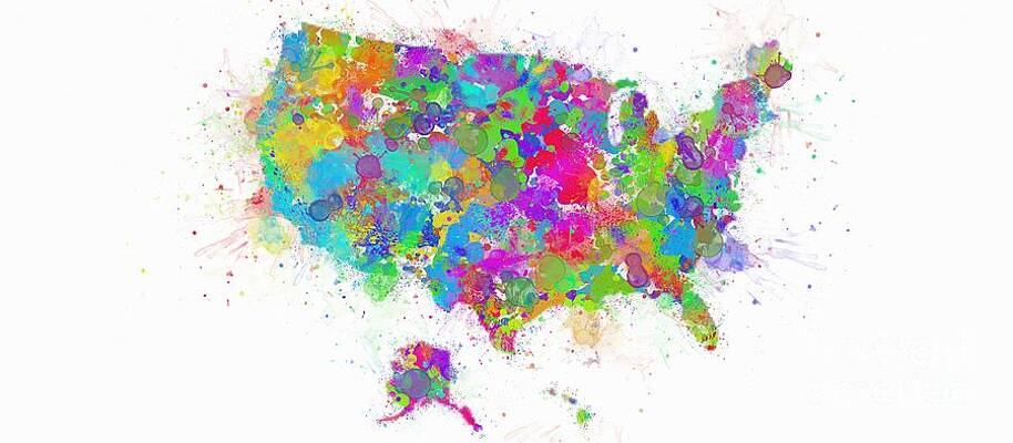 Wall Art - Photograph - Abstract Colorful USA by Stefano Senise