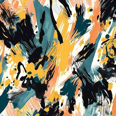 Wall Art - Digital Art - Abstract expressionist pattern with bold brushstrokes No 3 by Andre Petrov