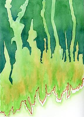 Abstract Forest Scene by Tabu Khan