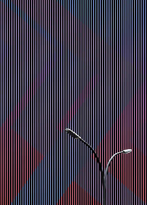 Abstract Lantern on a Colourful Background Minimal by Arro FineArt Abstract Lantern on a Colourful Background Minimal by Arro FineArt