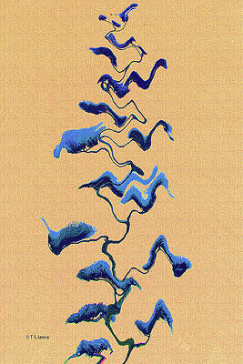 Wall Art - Digital Art - Abstract Agave Flowers  2624w2a by Tom Janca