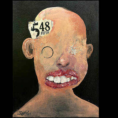 Wall Art - Mixed Media - Absurdist Portrait  by Eric Rottcher