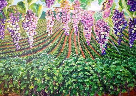 Wall Art - Painting - Abundance by Allio Jenny
