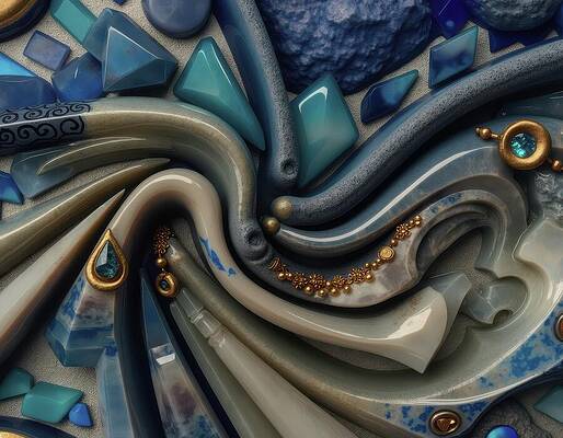 Wall Art - Digital Art - Adventures In New Material Science by Eris And AI