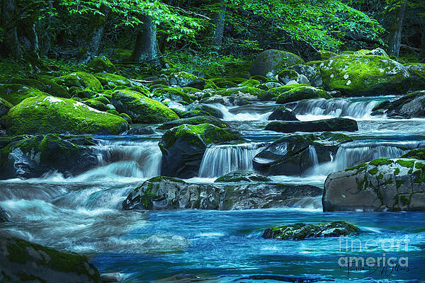 16x24 Canvas Print, Ramsey River in Tennessee, Ramsey Cascades, Great Smoky  Mountains National Park, Gatlinburg, Wall Art Décor 
