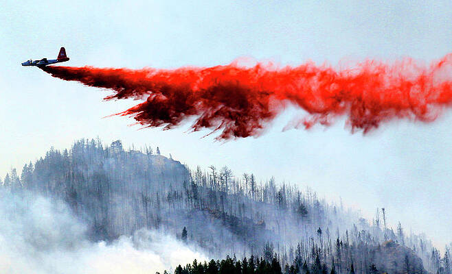 Air Tanker Wildfire Drop by Rick Wilking Air Tanker Wildfire Drop by Rick Wilking