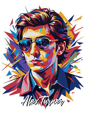Wall Art - Digital Art - Alex Turner #2 in WPAP Pop Art by Vector Artnesia