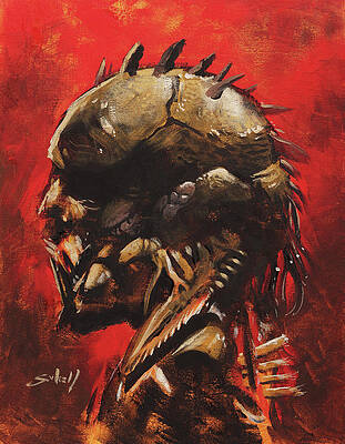 Wall Art - Painting - Alien Misfit by Sv Bell