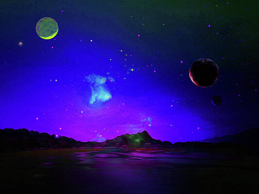 Alien Planet at Dusk by Don White Artdreamer Alien Planet at Dusk by Don White Artdreamer