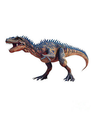 Cool Little T-Rex Autism Awareness Dinosaur Poster by Heidi Joyce