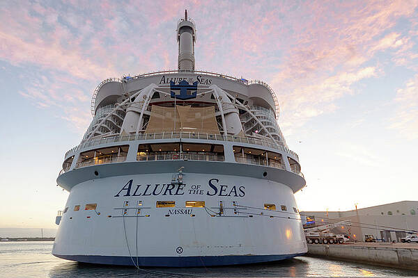 Allure of the Seas Docked at Dawn by Bradford Martin Allure of the Seas Docked at Dawn by Bradford Martin