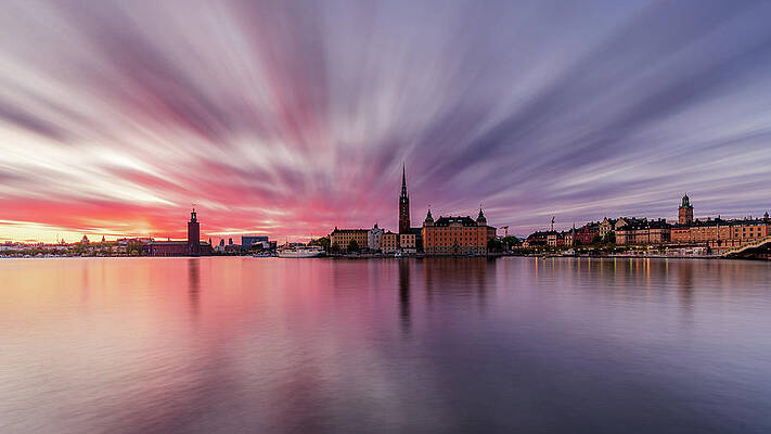 Amazing long exposure sunset over Stockholm by Dejan Kostic Amazing long exposure sunset over Stockholm by Dejan Kostic