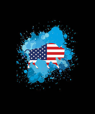 American Flag Watercolor Splash by Deb Bryce American Flag Watercolor Splash by Deb Bryce