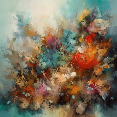 Wall Art - Digital Art - An abstract artwork with textures that suggest the richness of nature No 3 by Andre Petrov