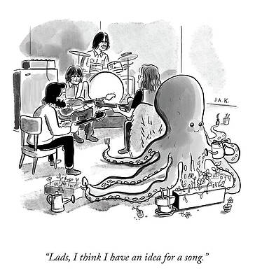 Wall Art - Drawing - An Idea For A Song by Jason Adam Katzenstein