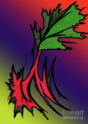 Wall Art - Drawing - Ancient Tree by Mary Mikawoz
