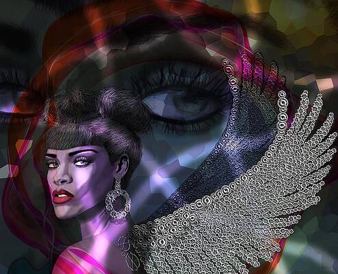 Wall Art - Drawing - Angels Watch Over You by Joan Stratton