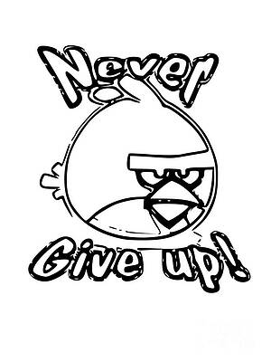Never Give Up Drawing by Rachel Maynard - Pixels