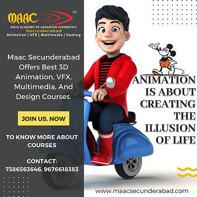 Animation Is About Creating The Illusion Of Life. Join Us To Become A Professional Animation Maker. by Maac