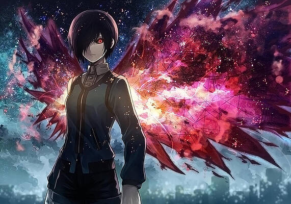 Touka Art Fine Art America Gray anime wallpaper, manga, monochrome, screaming, tokyo ghoul. touka art fine art america