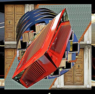 Antique car vent as a 3D text cylinder plane by Karl Rose Antique car vent as a 3D text cylinder plane by Karl Rose