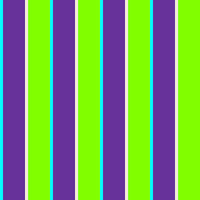 [ Thumbnail: Aqua, Purple, Beige, and Chartreuse Colored Stripes/Lines Pattern Wood Print ]